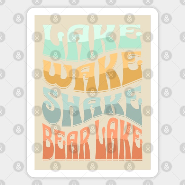 Bear Lake Utah Lake Wake Shake Bear Lake Idaho Magnet by MalibuSun